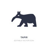 icono del tapir en el fondo blanco Ejemplo simple del elemento del concepto de los animales stock de ilustración icono del tapir en el fondo blanco Ejemplo simple del elemento del concepto de los animales stock de ilustración
