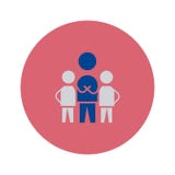 Icono del trabajo en equipo Ejemplo del s?mbolo de la muestra del vector stock de ilustración Icono del trabajo en equipo Ejemplo del s?mbolo de la muestra del vector stock de ilustración