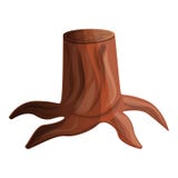 Icono del tronco de árbol, estilo de la historieta stock de ilustración Icono del tronco de árbol, estilo de la historieta stock de ilustración