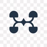 Icono del vector de la molécula aislado en el fondo transparente, Molecul ilustración del vector Icono del vector de la molécula aislado en el fondo transparente, Molecul ilustración del vector