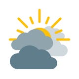 Icono del vector de la previsión metereológica ilustración del vector Icono del vector de la previsión metereológica ilustración del vector