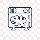 Icono del vector de los servidores aislado en el fondo transparente, S linear stock de ilustración Icono del vector de los servidores aislado en el fondo transparente, S linear stock de ilustración