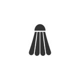 Icono del volante del bádminton completamente ilustración del vector Icono del volante del bádminton completamente ilustración del vector