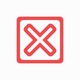 Icono falso, mal, incorrecto, cruz stock de ilustración Icono falso, mal, incorrecto, cruz stock de ilustración