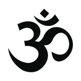 Icono hindú del símbolo de OM, estilo simple stock de ilustración Icono hindú del símbolo de OM, estilo simple stock de ilustración