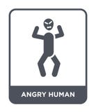 icono humano enojado en estilo de moda del diseño icono humano enojado aislado en el fondo blanco icono humano enojado del vector stock de ilustración icono humano enojado en estilo de moda del diseño icono humano enojado aislado en el fondo blanco icono humano enojado del vector stock de ilustración