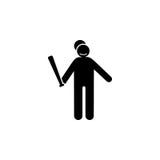 Icono juguet?n del glyph del hombre del b?isbol Elemento del icono del ejemplo del deporte del b?isbol Las muestras y los s?mbolo ilustración del vector Icono juguet?n del glyph del hombre del b?isbol Elemento del icono del ejemplo del deporte del b?isbol Las muestras y los s?mbolo ilustración del vector