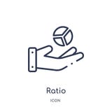 Icono linear del ratio de la colección del esquema del márketing Línea fina icono del ratio aislado en el fondo blanco ejemplo de libre illustration Icono linear del ratio de la colección del esquema del márketing Línea fina icono del ratio aislado en el fondo blanco ejemplo de libre illustration