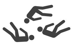 Icono muerto de la gente del vector stock de ilustración Icono muerto de la gente del vector stock de ilustración