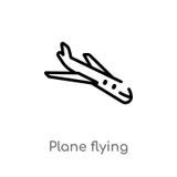 icono plano del vector del esquema que vuela línea simple negra aislada ejemplo del elemento del concepto del terminal de aeropue libre illustration icono plano del vector del esquema que vuela línea simple negra aislada ejemplo del elemento del concepto del terminal de aeropue libre illustration