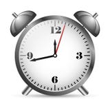 Icono real de la alarma del metal stock de ilustración Icono real de la alarma del metal stock de ilustración