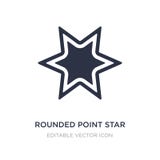 icono redondeado de la estrella del punto en el fondo blanco Ejemplo simple del elemento del concepto de UI stock de ilustración icono redondeado de la estrella del punto en el fondo blanco Ejemplo simple del elemento del concepto de UI stock de ilustración