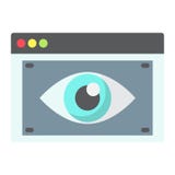 Icono, seo y desarrollo planos de la visibilidad del web Icono, seo y desarrollo planos de la visibilidad del web