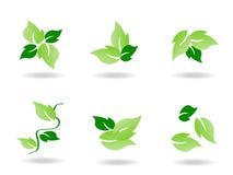 Icono verde de la hoja libre illustration Icono verde de la hoja libre illustration