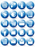 Iconos azules del asunto libre illustration Iconos azules del asunto libre illustration