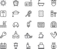 Iconos del cuarto de baño ilustración del vector. Ilustración de grifo