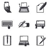 Iconos de la escritura libre illustration Iconos de la escritura libre illustration