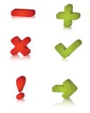 Iconos de la notificación stock de ilustración Iconos de la notificación stock de ilustración