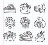 Iconos de la torta del garabato libre illustration Iconos de la torta del garabato libre illustration