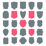 Iconos del blindaje fijados stock de ilustración Iconos del blindaje fijados stock de ilustración
