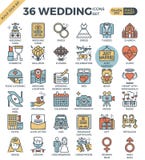 Iconos del color del esquema de la boda y del amor libre illustration Iconos del color del esquema de la boda y del amor libre illustration