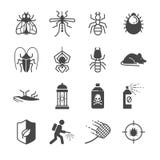 Iconos del control de los insectos y de parásito libre illustration Iconos del control de los insectos y de parásito libre illustration