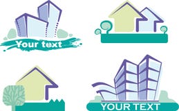 Iconos del edificio ilustración del vector Iconos del edificio ilustración del vector