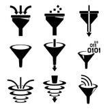 Iconos del filtro ilustración del vector Iconos del filtro ilustración del vector
