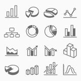 Iconos del símbolo del movimiento del esquema del gráfico stock de ilustración Iconos del símbolo del movimiento del esquema del gráfico stock de ilustración