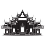 Iconos del templo de Tailandia, símbolo stock de ilustración Iconos del templo de Tailandia, símbolo stock de ilustración