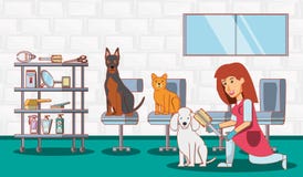 Iconos determinados del servicio veterinario stock de ilustración Iconos determinados del servicio veterinario stock de ilustración