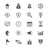Iconos planos del negocio ilustración del vector Iconos planos del negocio ilustración del vector