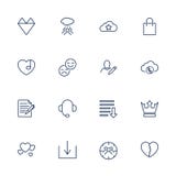 Iconos simples para el app, los programas y los sitios Fije con diversos iconos libre illustration Iconos simples para el app, los programas y los sitios Fije con diversos iconos libre illustration