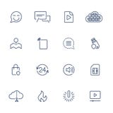 Iconos simples para el app, sitios, programas de UI Diversos iconos de UI Pictogramas simples en el fondo blanco ilustración del vector Iconos simples para el app, sitios, programas de UI Diversos iconos de UI Pictogramas simples en el fondo blanco ilustración del vector