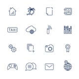 Iconos simples para el app, sitios, programas de UI Diversos iconos de UI Pictogramas simples en el fondo blanco libre illustration Iconos simples para el app, sitios, programas de UI Diversos iconos de UI Pictogramas simples en el fondo blanco libre illustration