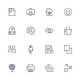 Iconos universales de la web a utilizar en la web y UI móvil, sistema del fichero de elementos básico de la web de UI, impresora, ilustración del vector Iconos universales de la web a utilizar en la web y UI móvil, sistema del fichero de elementos básico de la web de UI, impresora, ilustración del vector