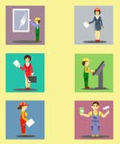 Icons with the construction industry stock illustration Icons with the construction industry stock illustration