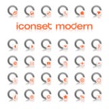 Iconset Modern Orange Royalty Free Stock Photography Iconset Modern Orange Royalty Free Stock Photography