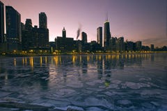 Icy Chicago Royalty Free Stock Photography Icy Chicago Royalty Free Stock Photography