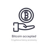 icône admise par bitcoin d'ensemble ligne d'isolement illustration de vecteur de collection d'?conomie de cryptocurrency r illustration libre de droits icône admise par bitcoin d'ensemble ligne d'isolement illustration de vecteur de collection d'?conomie de cryptocurrency r illustration libre de droits