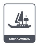 icône d'amiral de bateau dans le style à la mode de conception icône d'amiral de bateau d'isolement sur le fond blanc l'amiral de illustration stock icône d'amiral de bateau dans le style à la mode de conception icône d'amiral de bateau d'isolement sur le fond blanc l'amiral de illustration stock