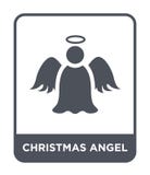 icône d'ange de Noël dans le style à la mode de conception icône d'ange de Noël d'isolement sur le fond blanc icône de vecteur d' illustration de vecteur icône d'ange de Noël dans le style à la mode de conception icône d'ange de Noël d'isolement sur le fond blanc icône de vecteur d' illustration de vecteur