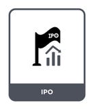 icône d'ipo dans le style à la mode de conception icône d'ipo d'isolement sur le fond blanc symbole plat simple et moderne d'icôn illustration de vecteur icône d'ipo dans le style à la mode de conception icône d'ipo d'isolement sur le fond blanc symbole plat simple et moderne d'icôn illustration de vecteur