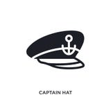 icône d'isolement par chapeau de capitaine illustration simple d'élément des icônes nautiques de concept conception editable de s illustration de vecteur icône d'isolement par chapeau de capitaine illustration simple d'élément des icônes nautiques de concept conception editable de s illustration de vecteur