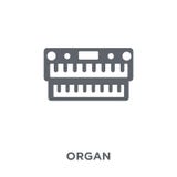 Icône d'organe de collection de musique illustration stock Icône d'organe de collection de musique illustration stock