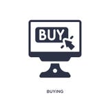 icône de achat sur le fond blanc Illustration simple d'élément de concept de commercialisation illustration libre de droits icône de achat sur le fond blanc Illustration simple d'élément de concept de commercialisation illustration libre de droits
