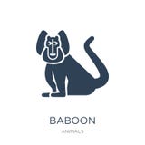 icône de babouin dans le style à la mode de conception icône de babouin d'isolement sur le fond blanc symbole plat simple et mode illustration stock icône de babouin dans le style à la mode de conception icône de babouin d'isolement sur le fond blanc symbole plat simple et mode illustration stock