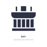 icône de baie sur le fond blanc Illustration simple d'élément de concept de monuments illustration de vecteur icône de baie sur le fond blanc Illustration simple d'élément de concept de monuments illustration de vecteur