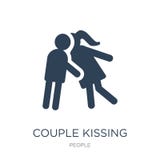 icône de baiser de couples dans le style à la mode de conception icône de baiser de couples d'isolement sur le fond blanc icône d illustration stock icône de baiser de couples dans le style à la mode de conception icône de baiser de couples d'isolement sur le fond blanc icône d illustration stock