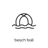 Icône de ballon de plage illustration libre de droits Icône de ballon de plage illustration libre de droits